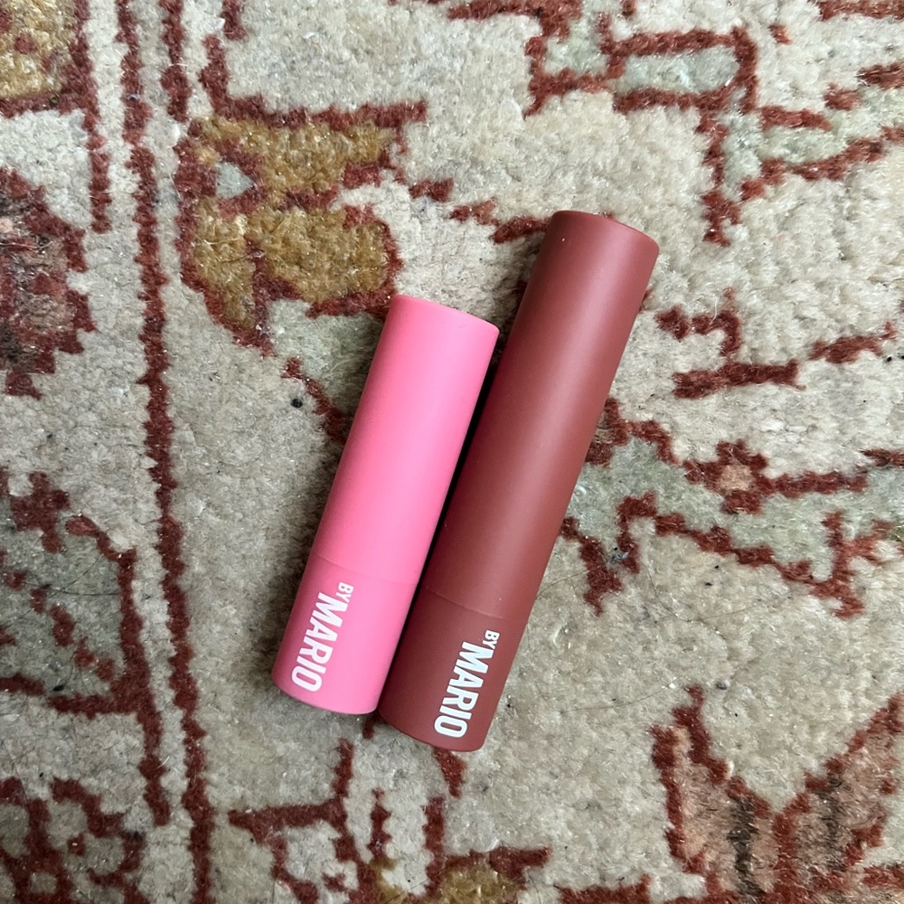 Makeup By Mario MoistureGlow Plumping Lip Serum in Rose Glow and Bronze Glow Duo